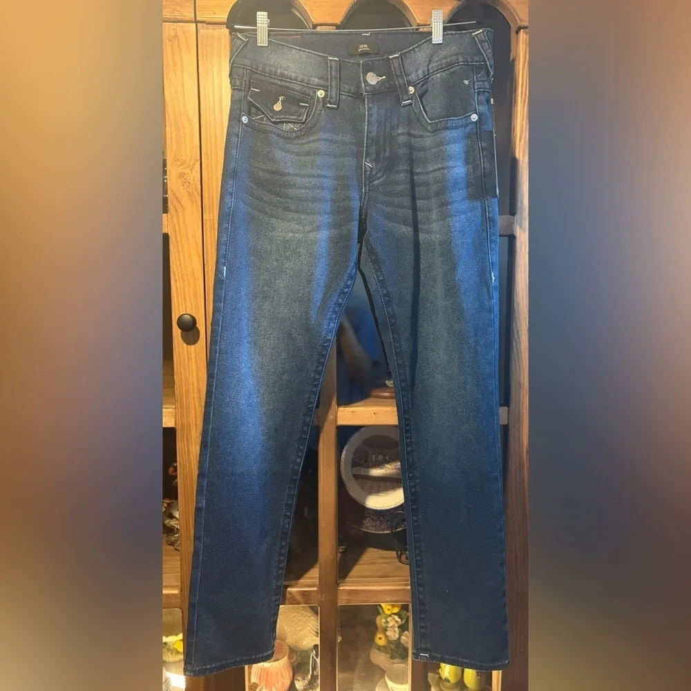 True Religion Geno Relaxed Slim Jeans - Big Tab Flap NWT 32x32
